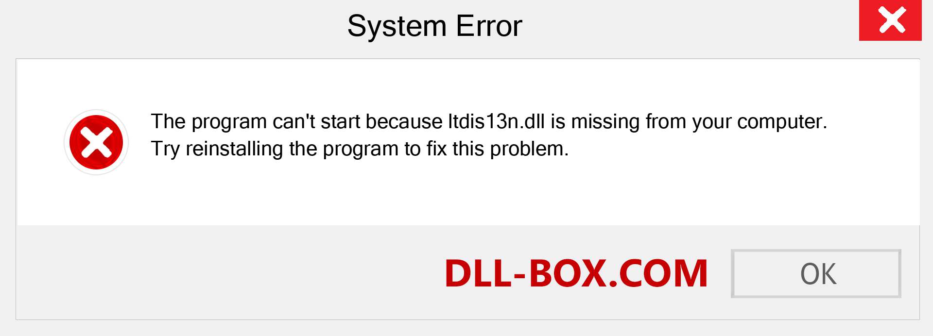  ltdis13n.dll file is missing?. Download for Windows 7, 8, 10 - Fix  ltdis13n dll Missing Error on Windows, photos, images