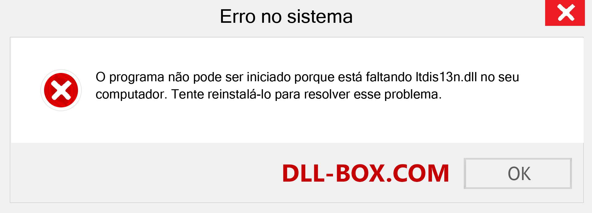 Arquivo ltdis13n.dll ausente ?. Download para Windows 7, 8, 10 - Correção de erro ausente ltdis13n dll no Windows, fotos, imagens